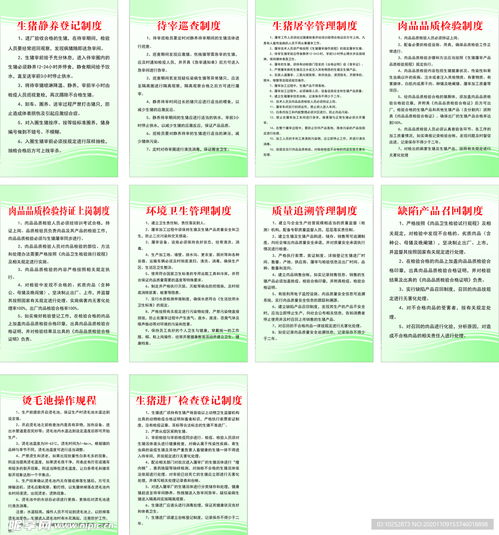 猪肉食品加工厂屠宰厂管理制度设计图