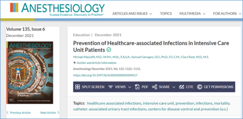 【麻海新知】ICU患者医疗卫生相关感染的预防策略